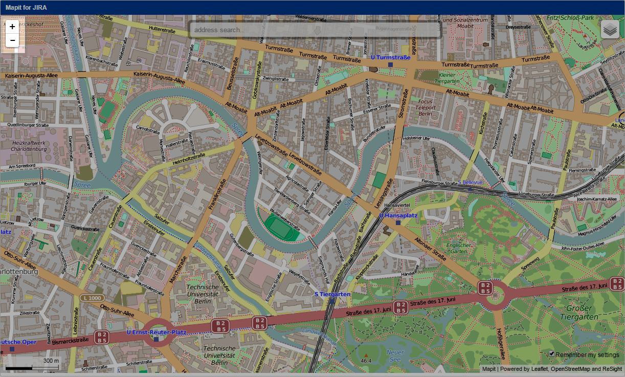 Zoom buttons let you zoom in and out
